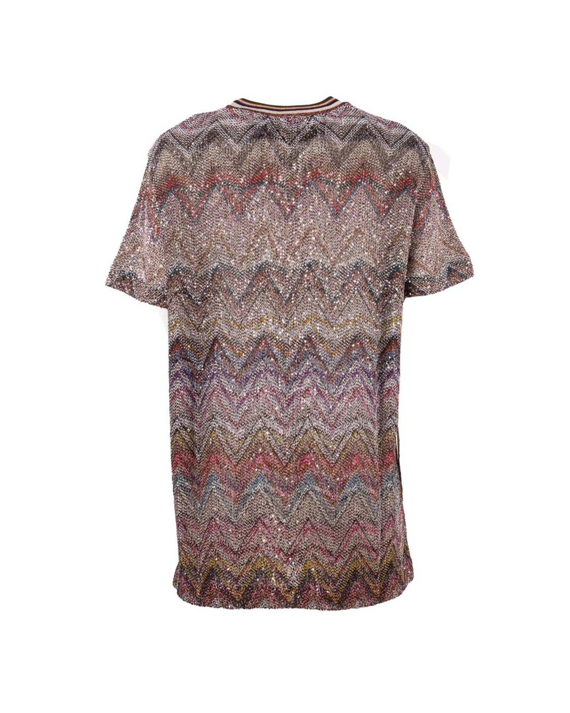 shop MISSONI  T-shirt: Missoni t-shirt manica corta zig zag e paillettes.
T-shirt manica corta.
Lavorazione a telaio Caperdoni.
Motivo zig zag.
Misto viscosa.
Filamenti lamé e paillettes.
Composizione: 48%Viscosa, 46%Poliammide, 6%Fibra Metallizzata.
Made in Italy.. WL04BC005G-S01HU number 6777435